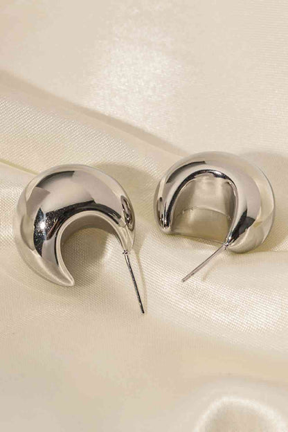 Stainless Steel C-Hoop Earrings