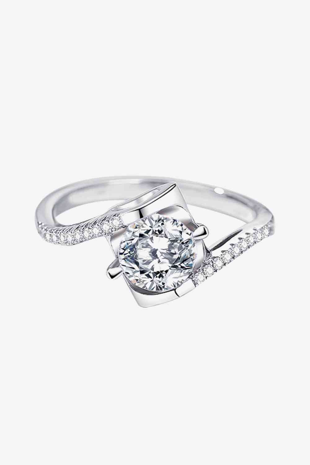 Bague Moissanite en argent sterling 925 Darling You