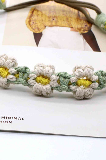 Paquete de 2 diademas de macramé con margaritas de In My Circle, surtido