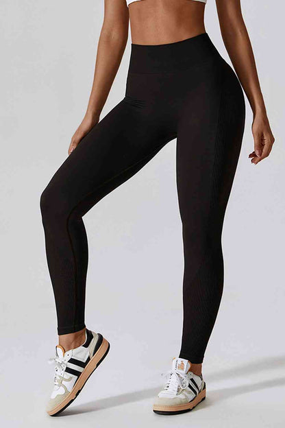 Leggings de sport longs et ajustés à taille large