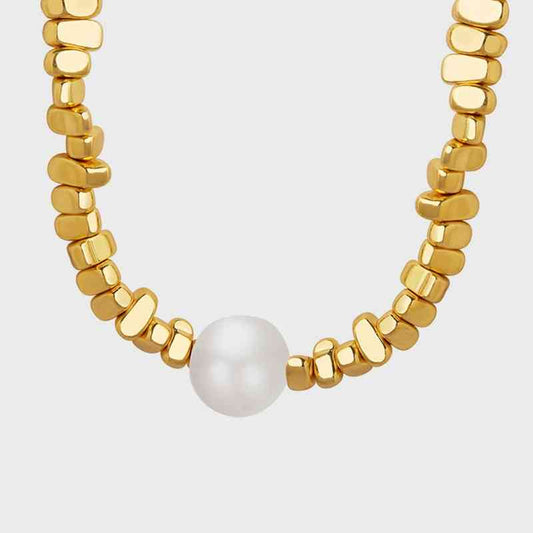 Collier de perles géométriques