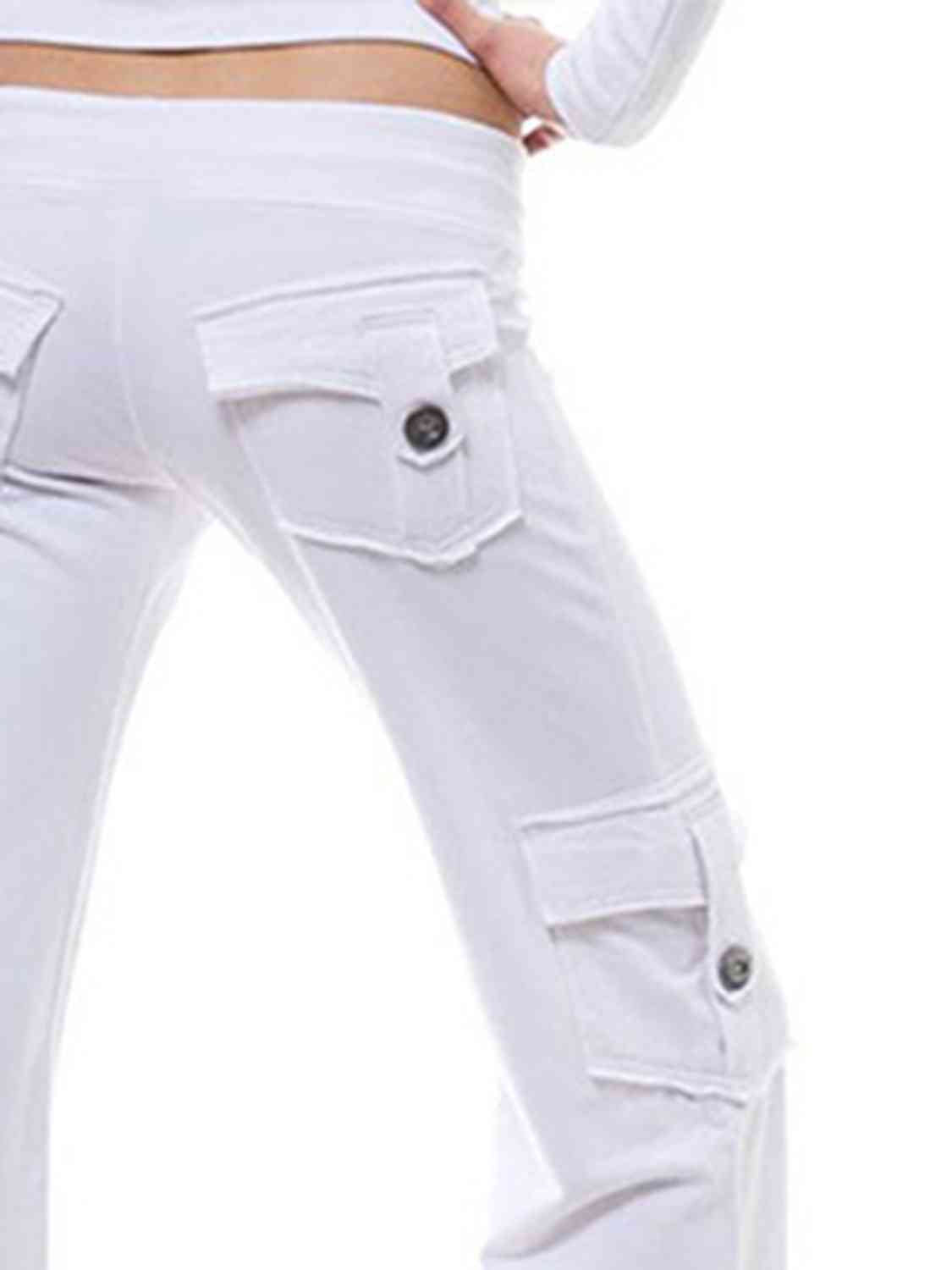 Pantalon taille moyenne avec poches