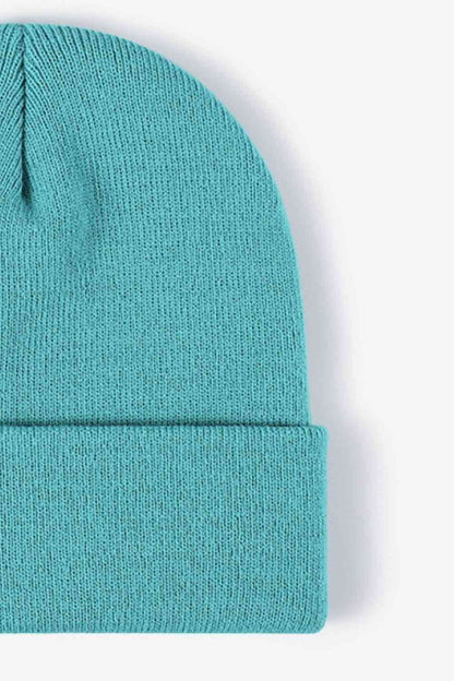 Gorro de punto con puños