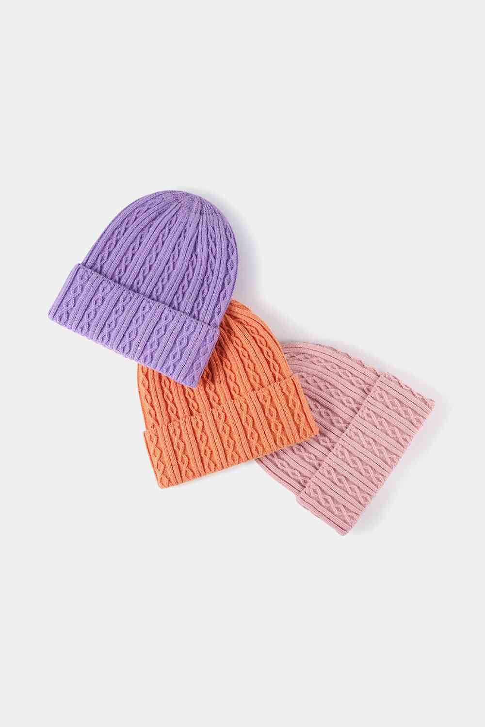 Gorro con puños de punto mixto