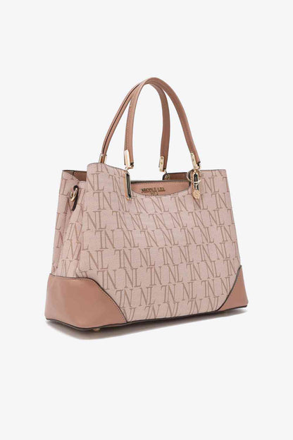 Nicole Lee USA Bolso satchel con monograma Tatianna