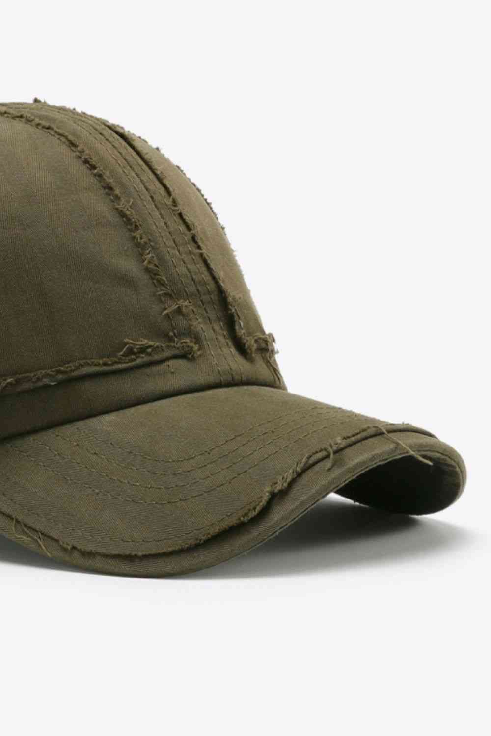 Casquette de baseball réglable en détresse