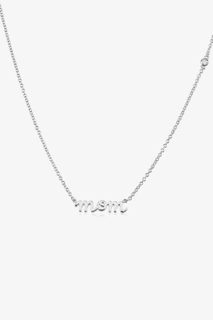 Collier en argent sterling 925 MAMAN