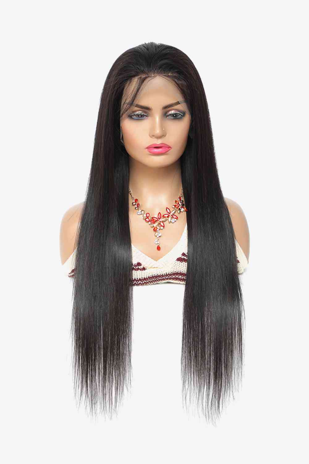 18" densidad natural del color el 150% del pelo de la Virgen de las pelucas del frente del cordón 13x4
