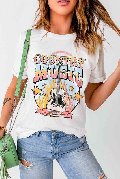 COUNTRY MUSIC NASHVILLE T-shirt graphique