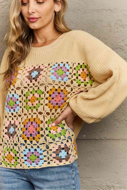 HEYSON Plus à venir Pull au crochet Pull