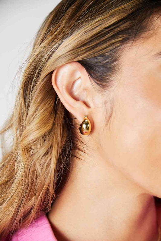 Boucles d'oreilles adorées en acier inoxydable