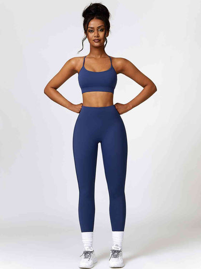 Conjunto de sujetador deportivo y leggings