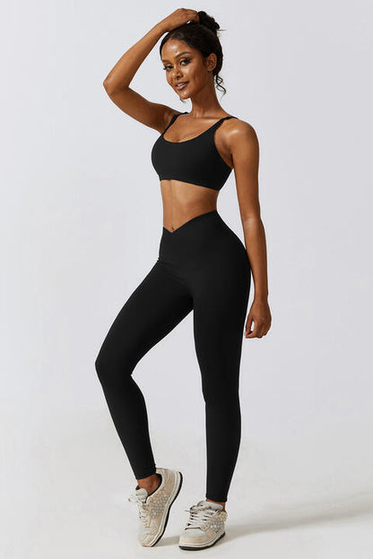 Conjunto de sujetador deportivo y leggings