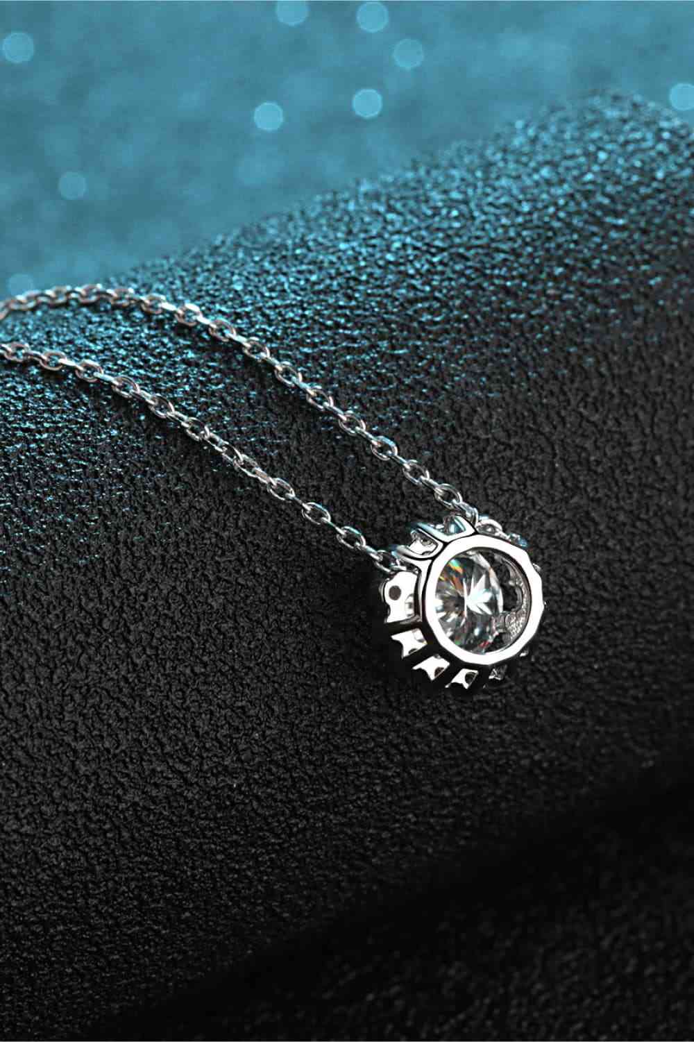 Collier en argent sterling 925 moissanite 3 carats