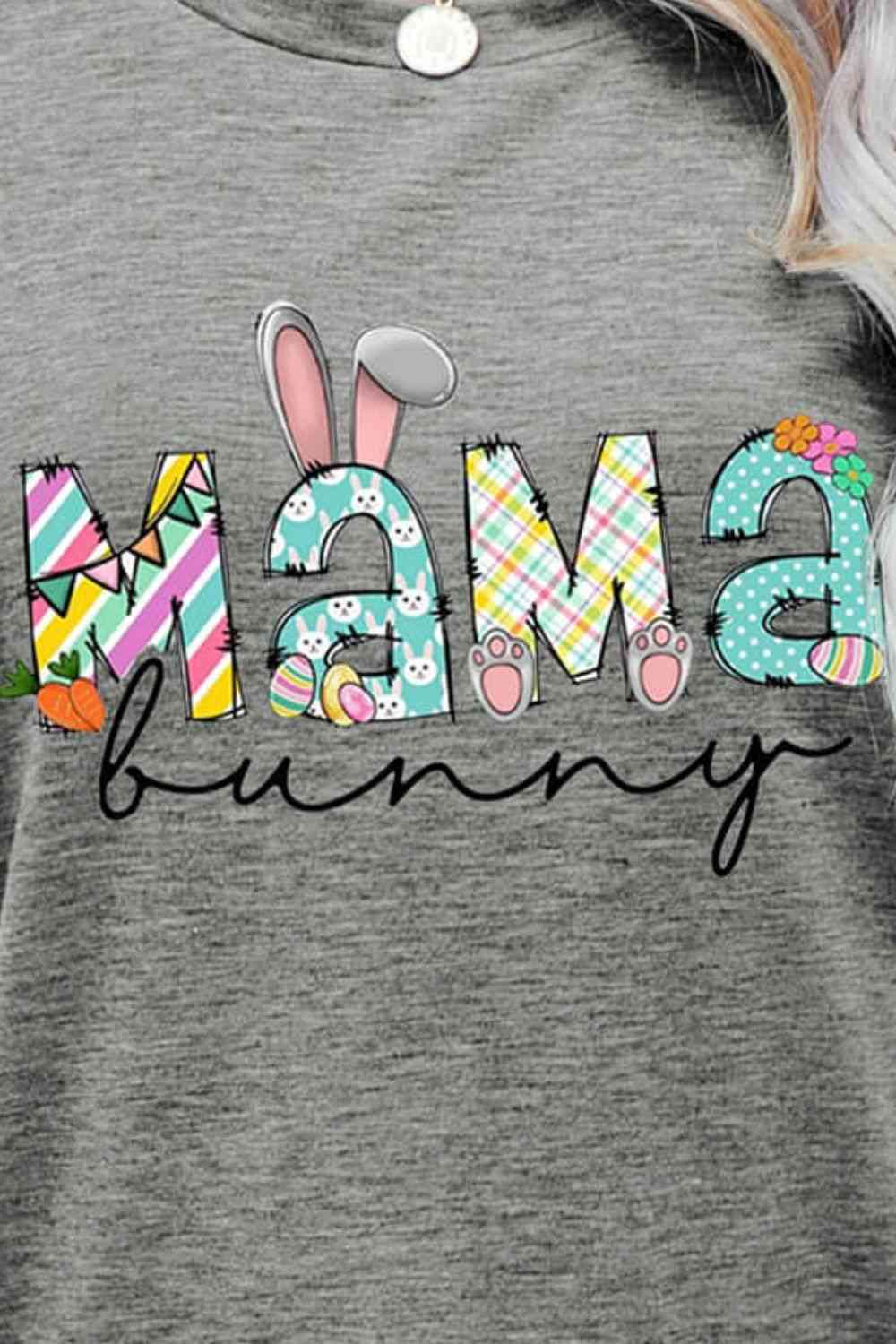 MAMA BUNNY T-shirt graphique de Pâques