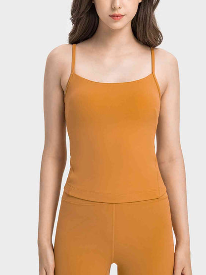 Camisole de sport à découpes entrecroisées