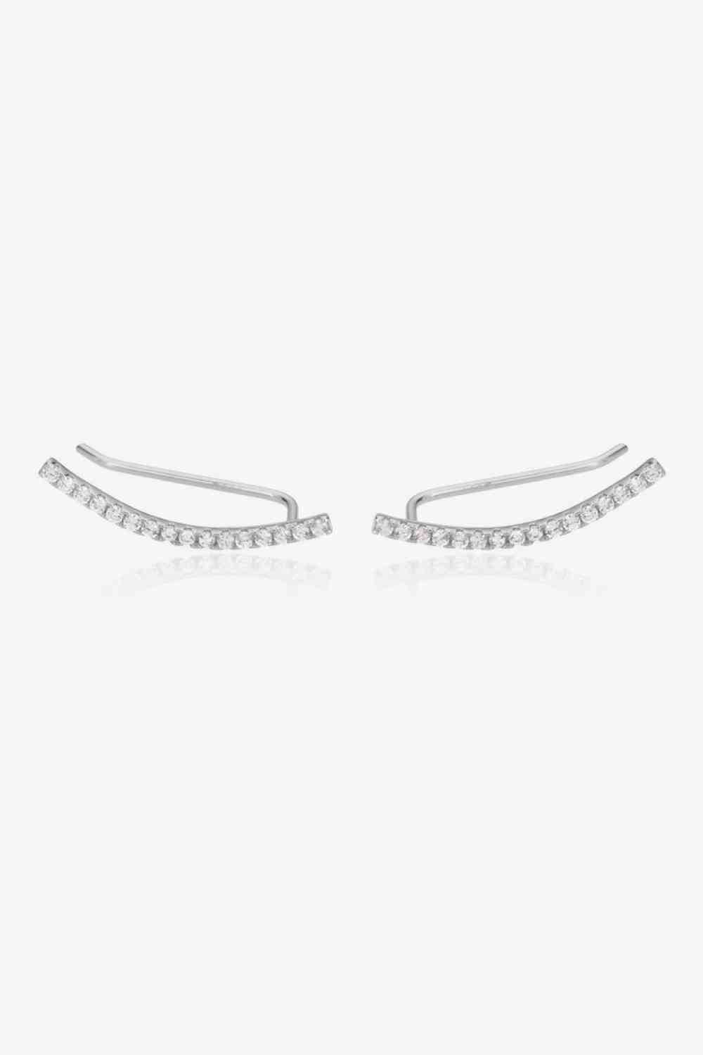 Boucles d'oreilles en argent sterling 925 avec zircone