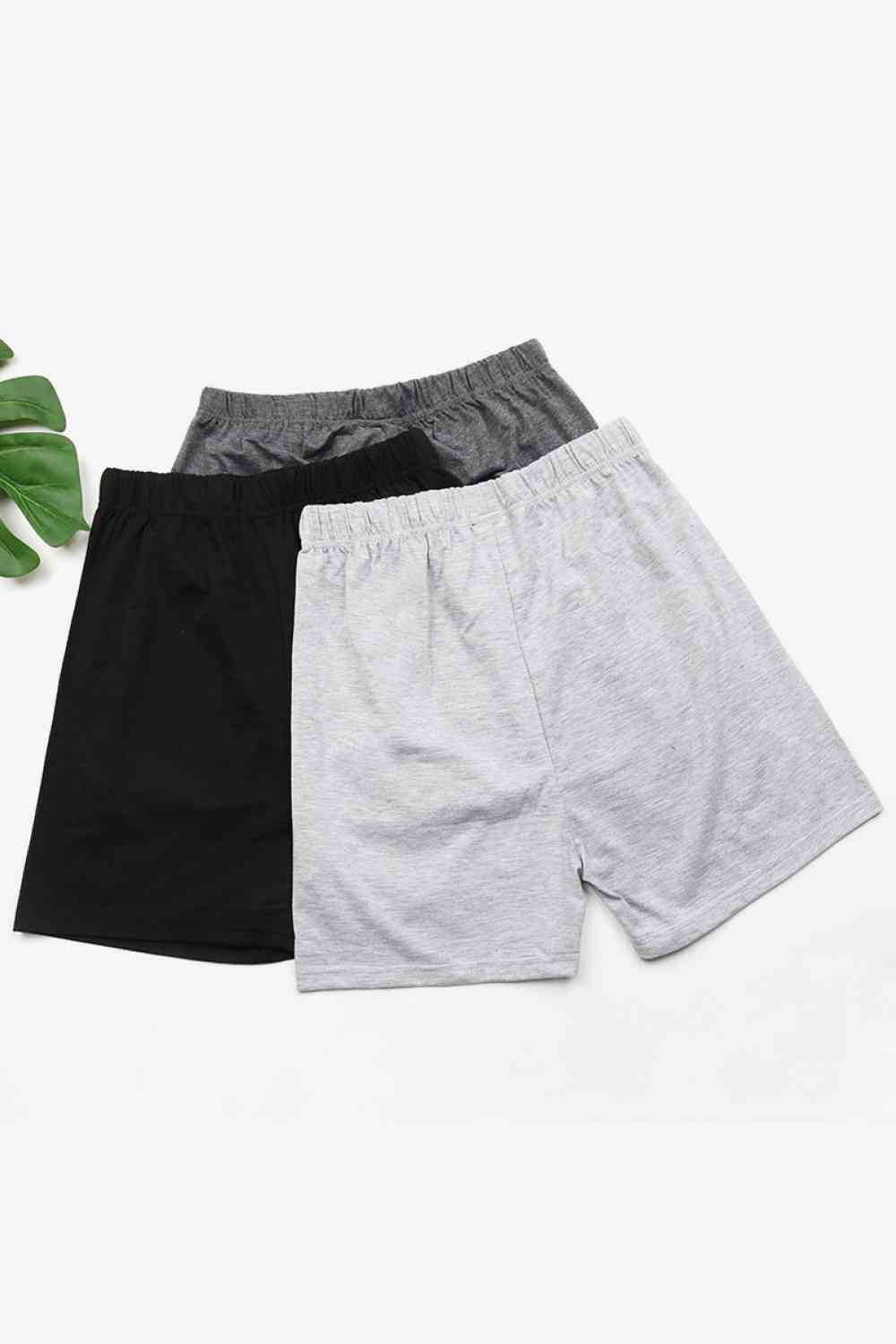 Lot de 3 shorts à taille élastique