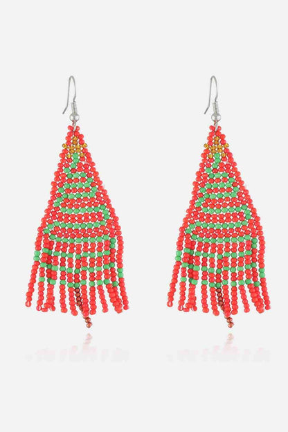 Boucles d'oreilles en perles de Noël