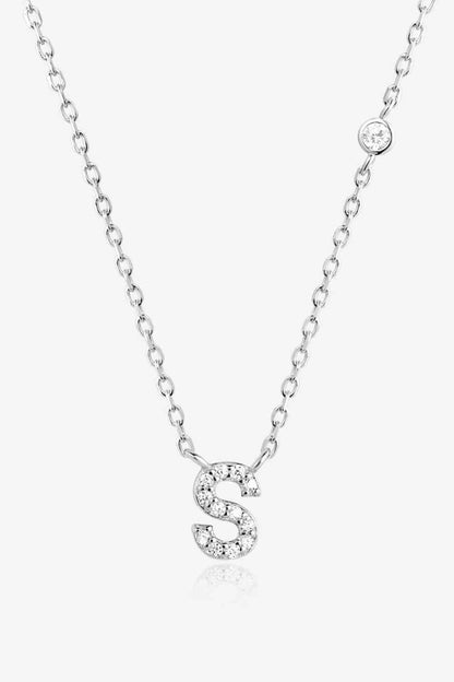 Q To U Zircon 925 Sterling Silver Necklace