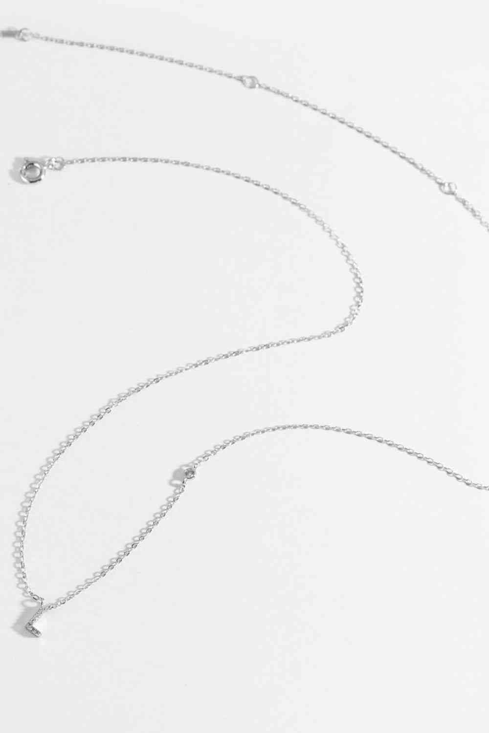 L To P Zircon 925 Sterling Silver Necklace