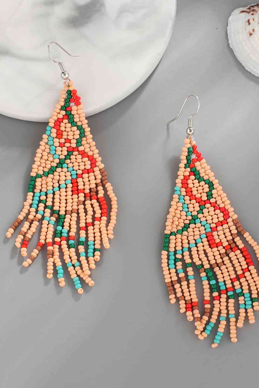 Boucles d'oreilles en perles de Noël