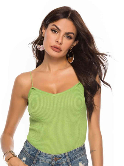 Camisola de punto con cuello en forma de corazón