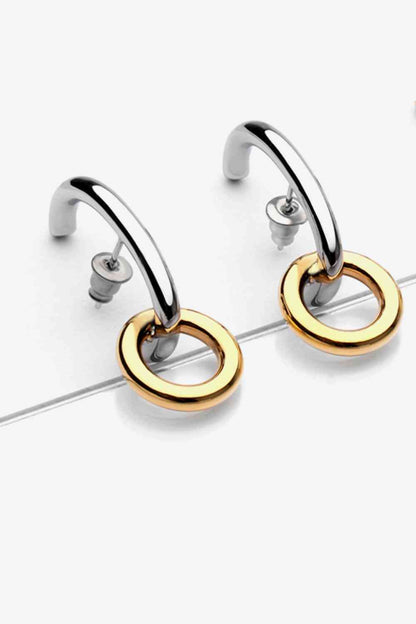 Boucles d'oreilles pendantes en cuivre plaqué or 18 carats At Your Best