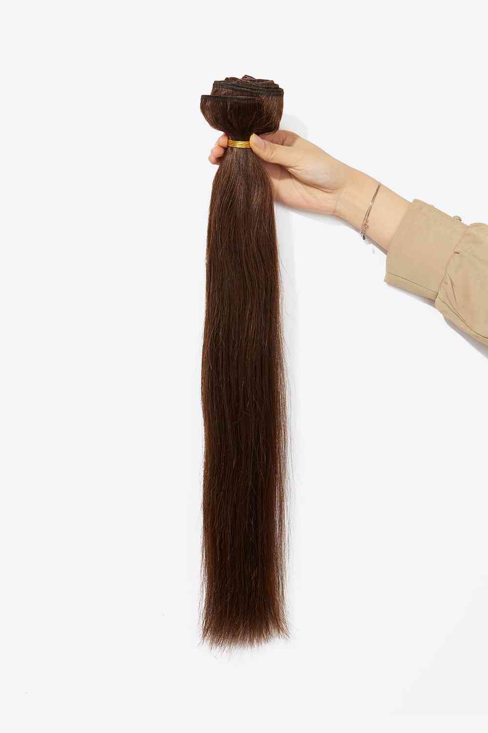 20" 140g #4 Extensiones de cabello con clip Cabello humano