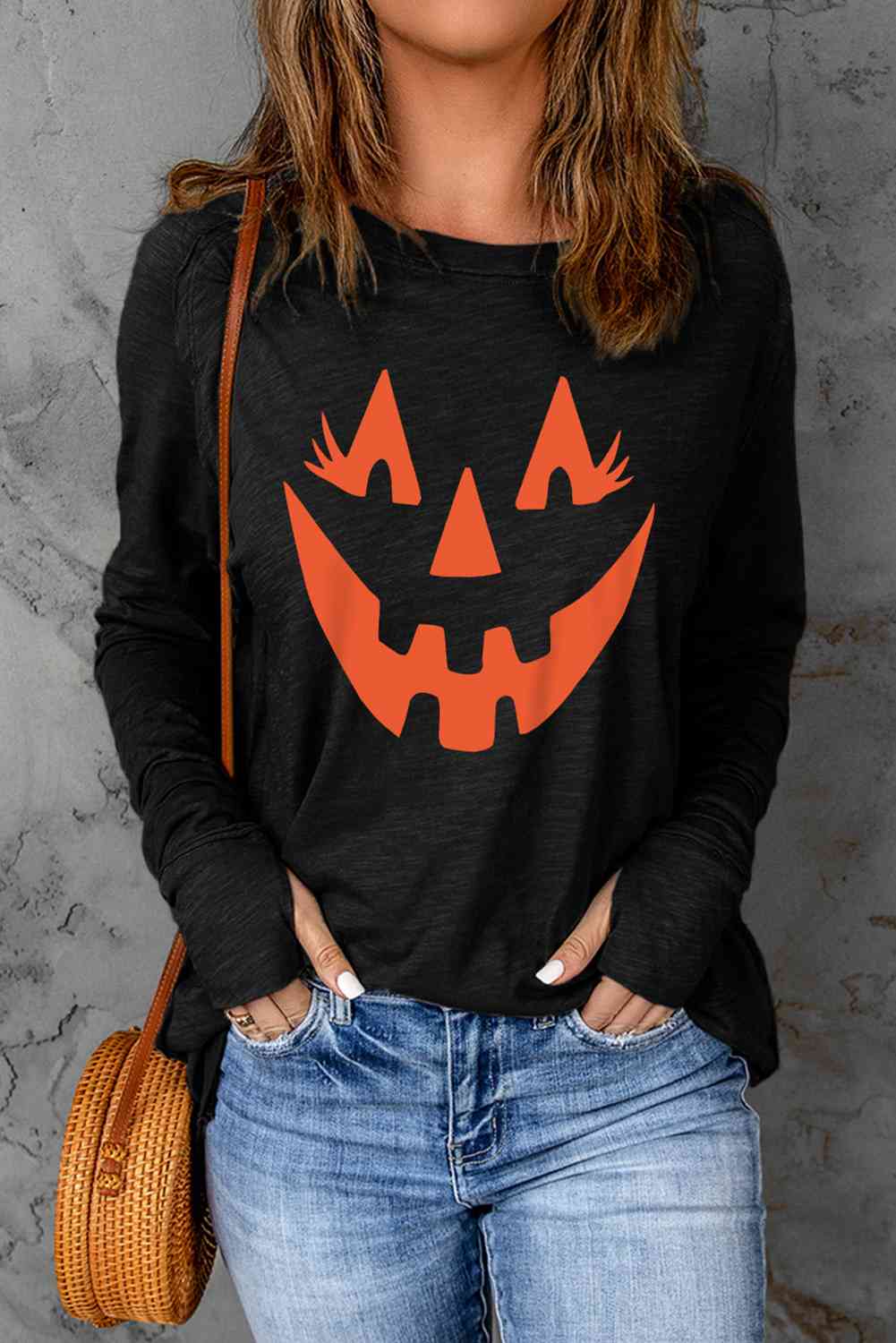 Cara de calabaza de Halloween Camiseta gráfica