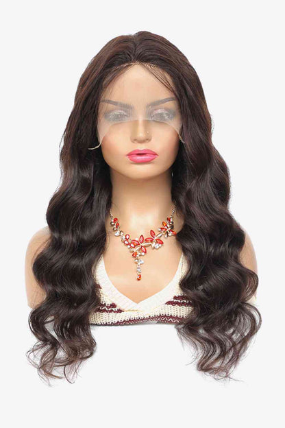 20" densidad natural del color el 150% del cabello humano de la Virgen de la onda del cuerpo de las pelucas del frente del cordón 13x4