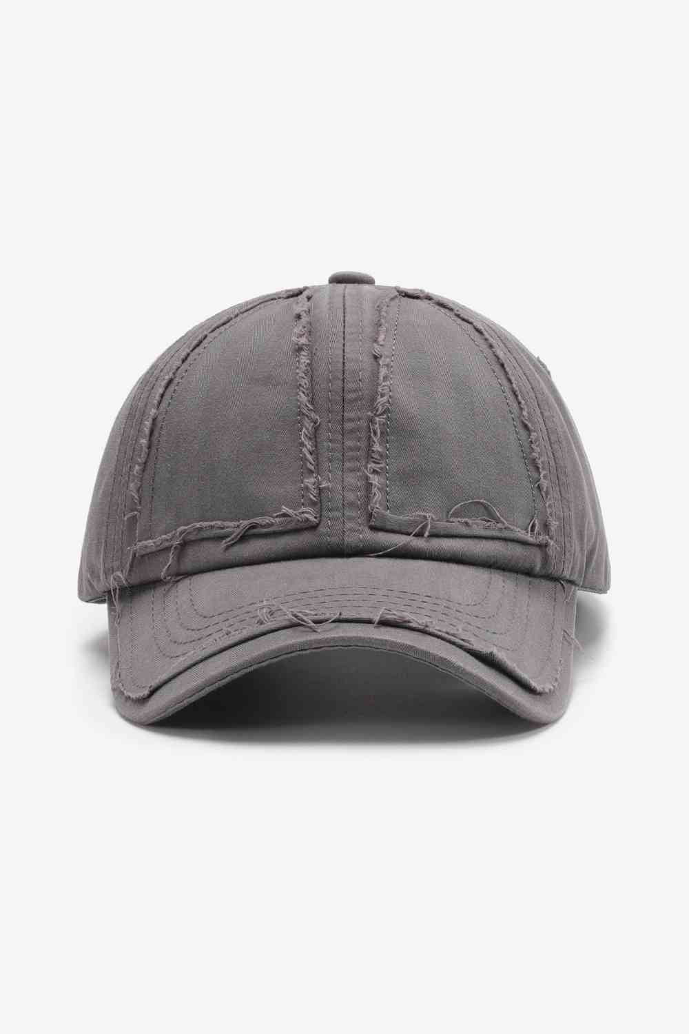 Casquette de baseball réglable en détresse