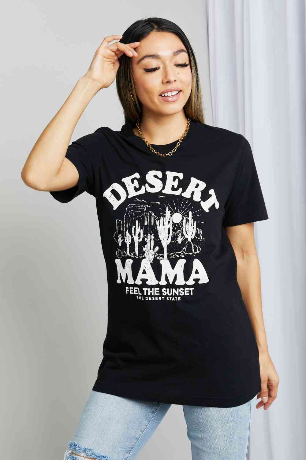 mineB Full Size DESERT MAMA Graphic Tee