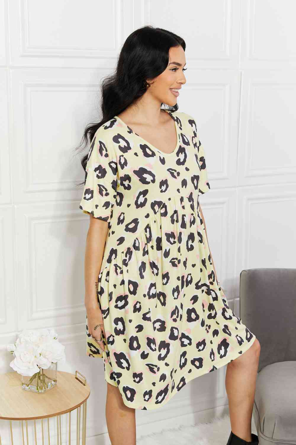 BOMBOM Vestido Take It Easy con estampado animal