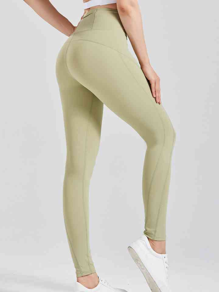 Leggings activos con cintura ancha