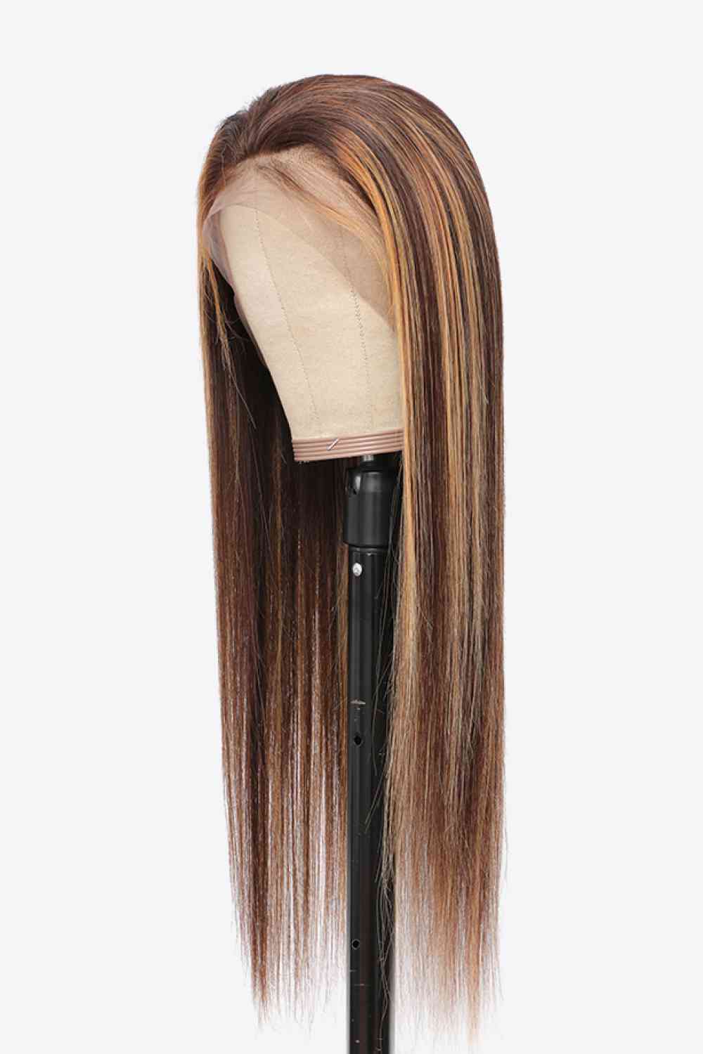 18" 160g Highlight Ombre #P4/27 13x4 Pelucas delanteras de encaje Cabello humano virgen 150% Densidad