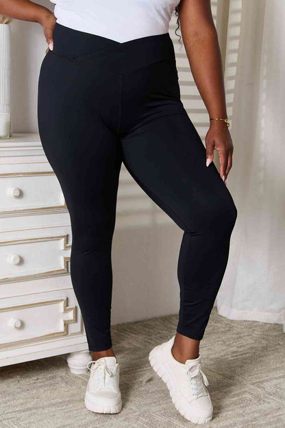 Legging de sport basique Bae avec ceinture en V