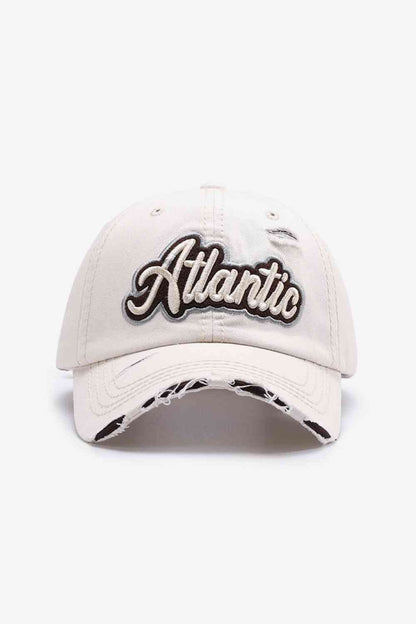 Casquette de baseball graphique en détresse ATLANTIC