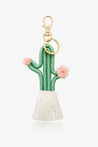 Cactus Keychain with Fringe