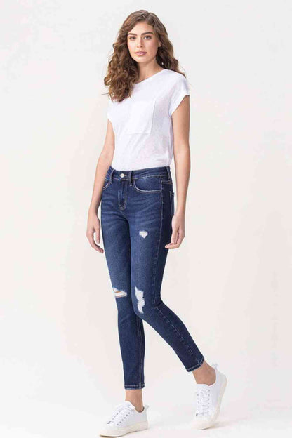 Lovervet - Jean skinny court taille moyenne Chelsea pleine taille