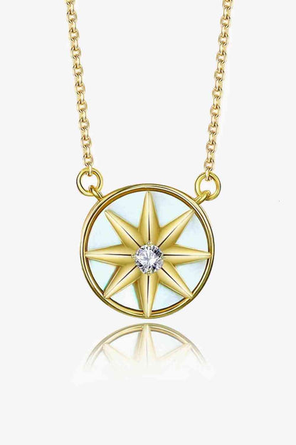 Cubic Zirconia Star Pendant Necklace