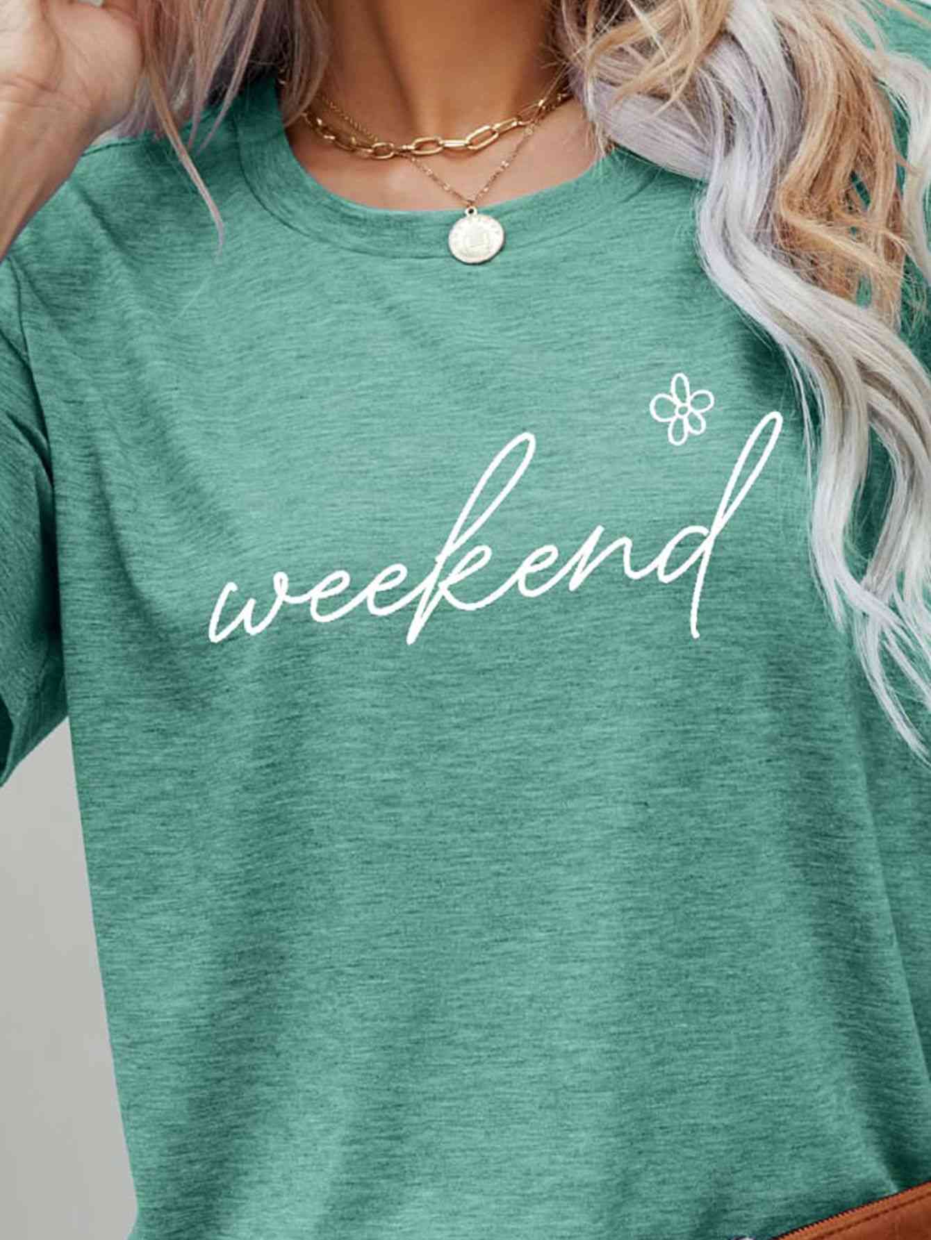 Camiseta de manga corta con estampado floral WEEKEND