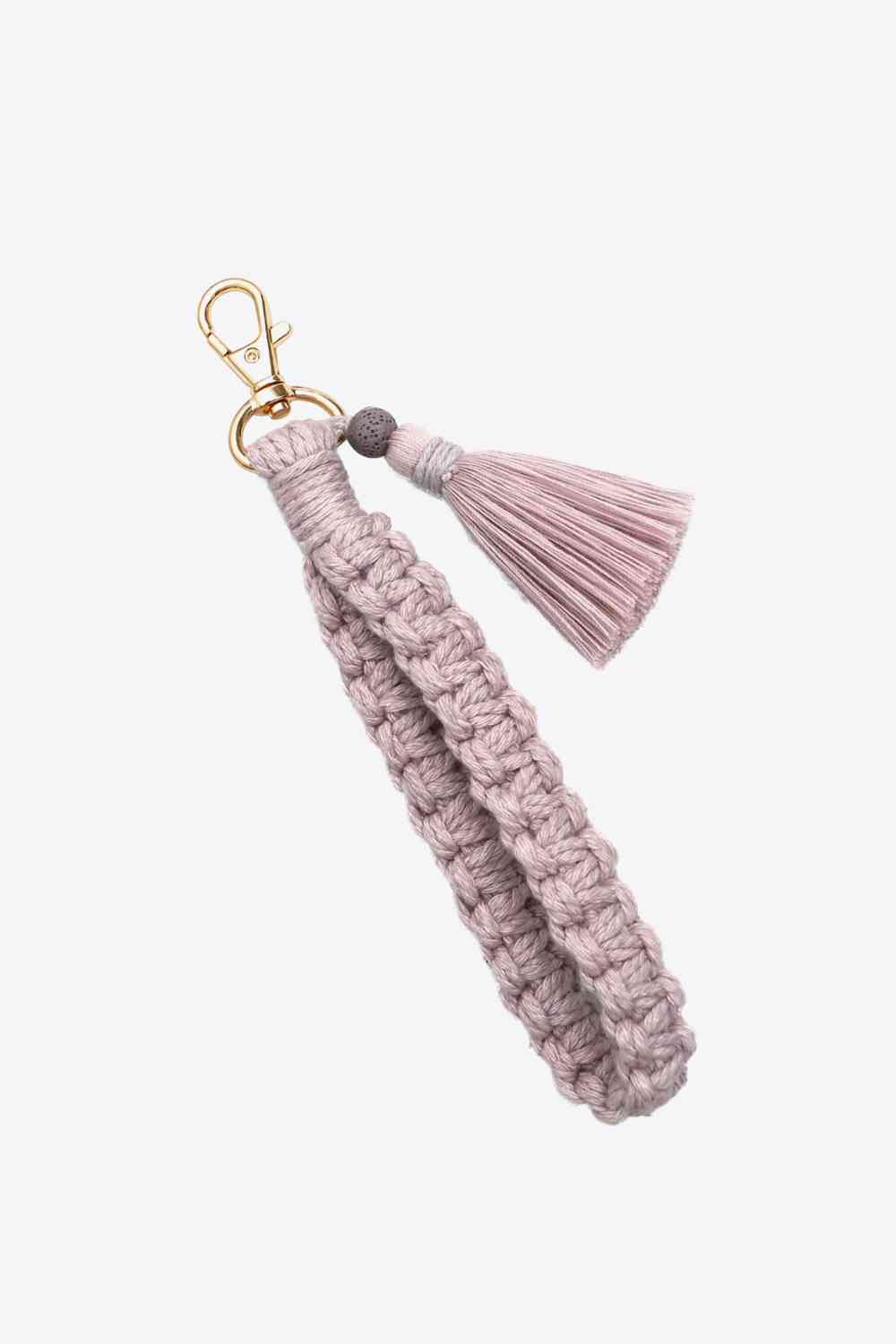 Porte-clés avec bracelet et pompon