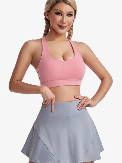 Soutien-gorge de sport à découpes