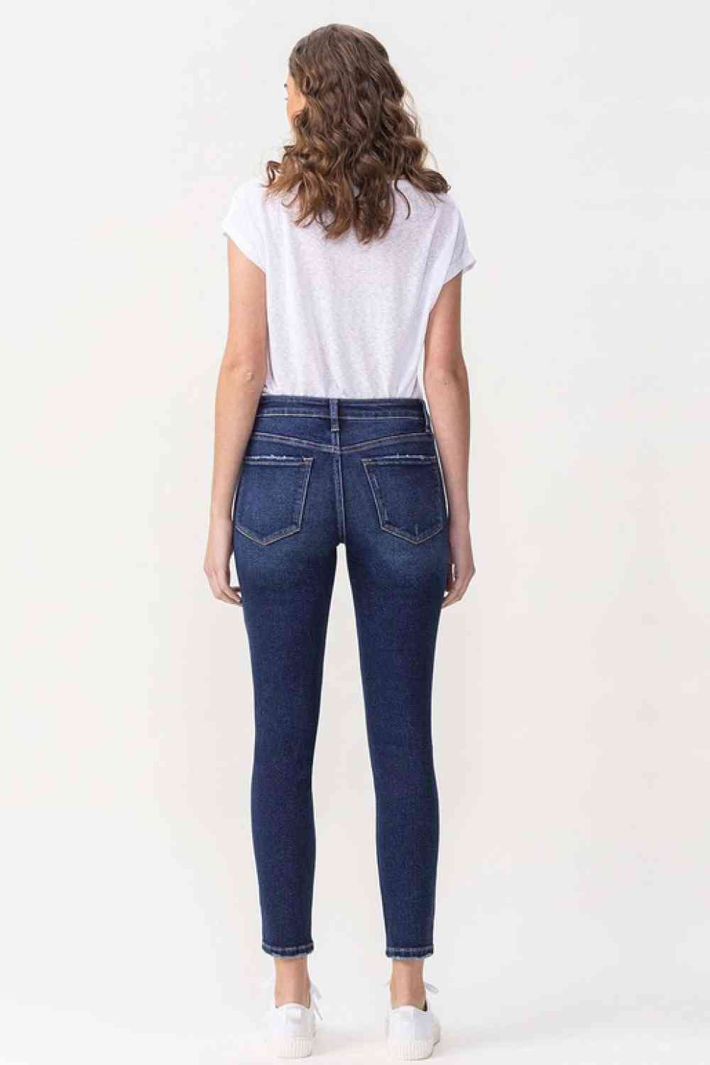 Lovervet - Jean skinny court taille moyenne Chelsea pleine taille