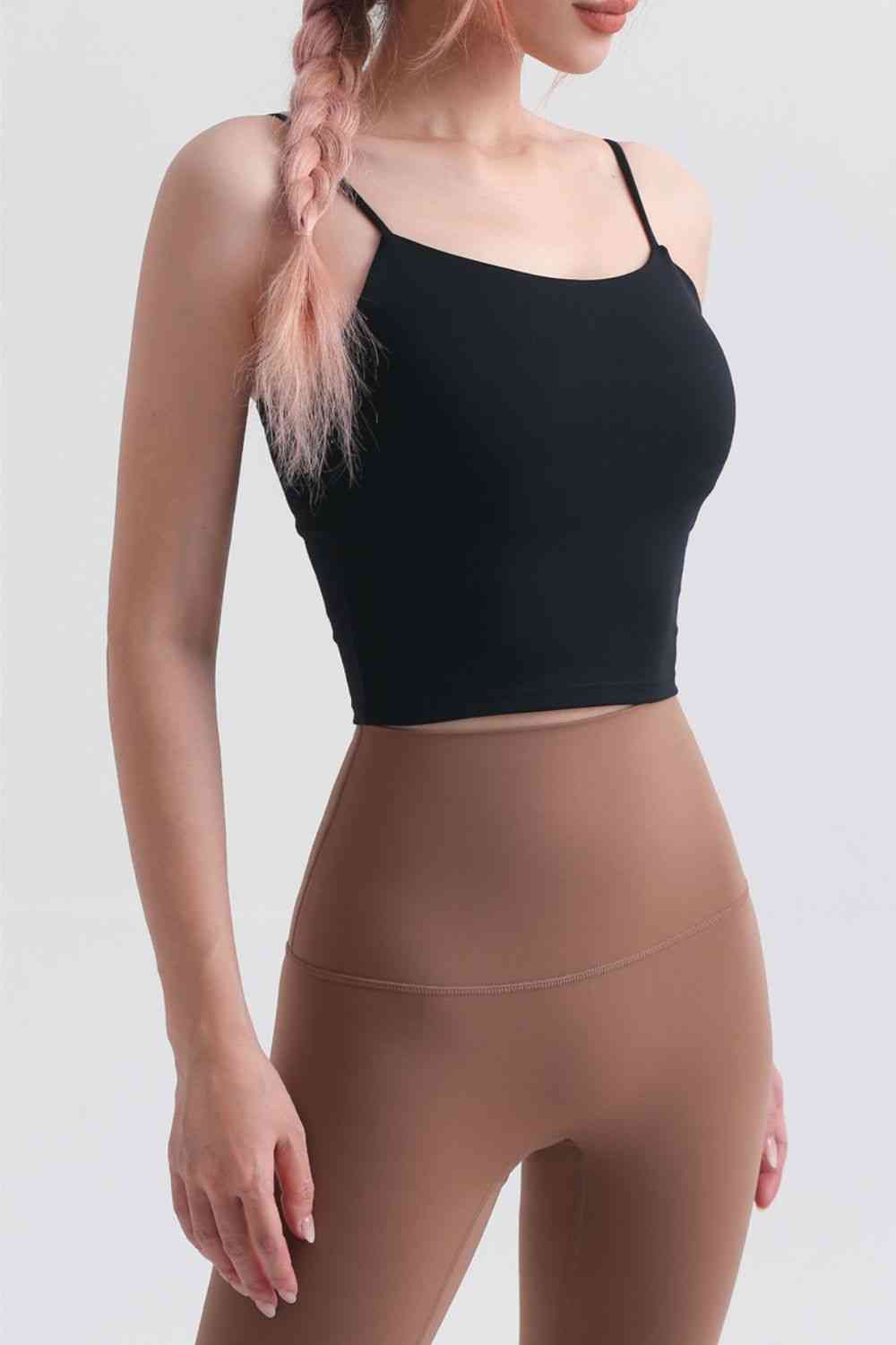 Cami deportivo con cuello redondo