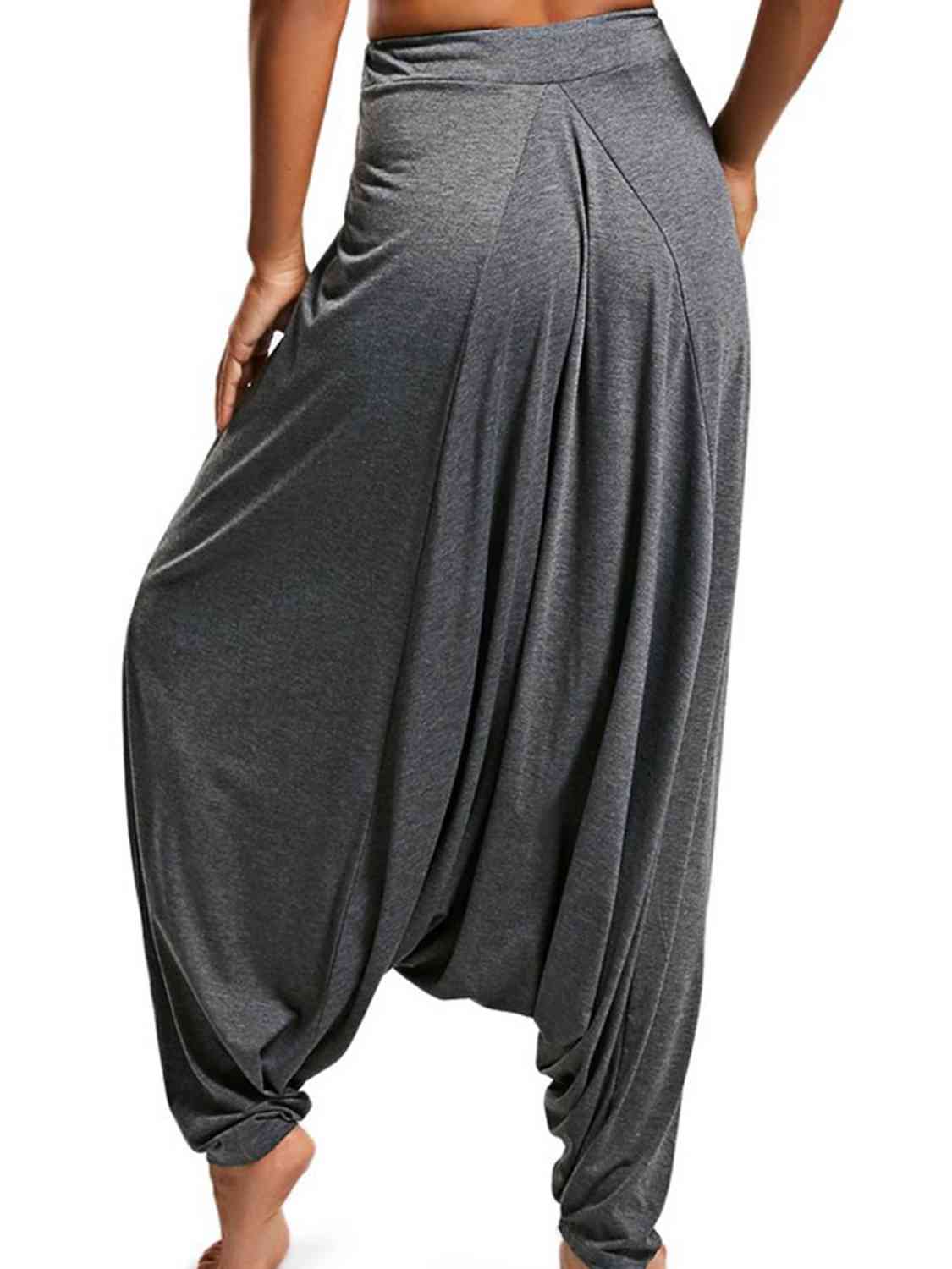 Sarouel long noué à taille moyenne