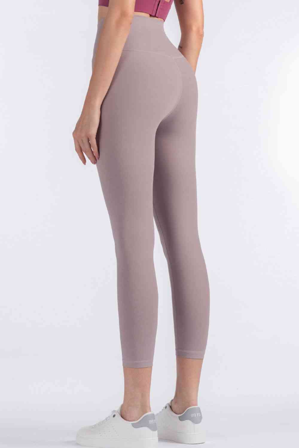 Feel Like Skin - Leggings de yoga courts à taille élastique