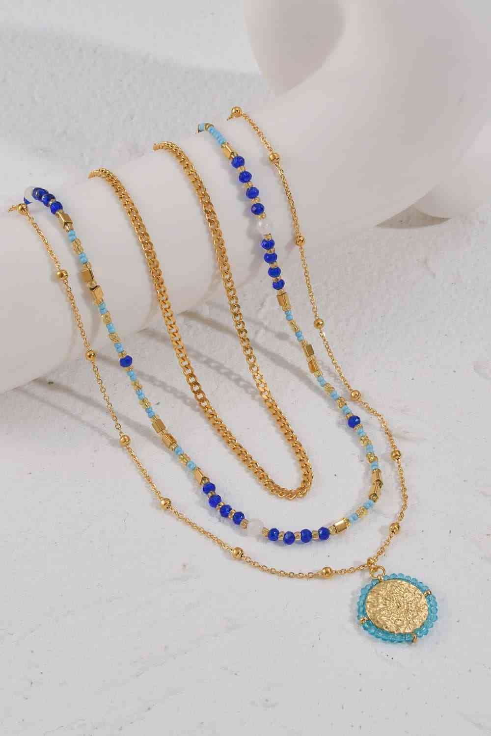 Ensemble de colliers de perles trois pièces