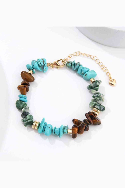 Bracelet Turquoise &amp; Pierre Naturelle